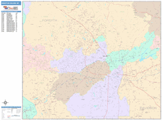 Winston-Salem Digital Map Color Cast Style